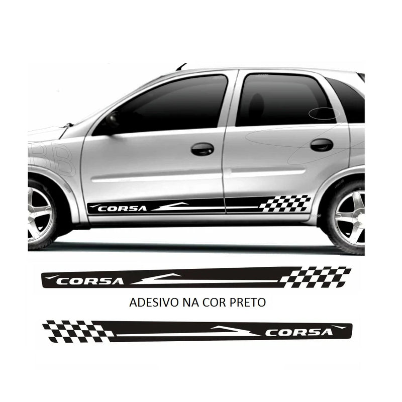 Adesivo Corsa Para Novo Corsa Faixa Lateral Decorativa Serve Corsa Hatch ou Sedan Adesivos Esportivo Para Carro