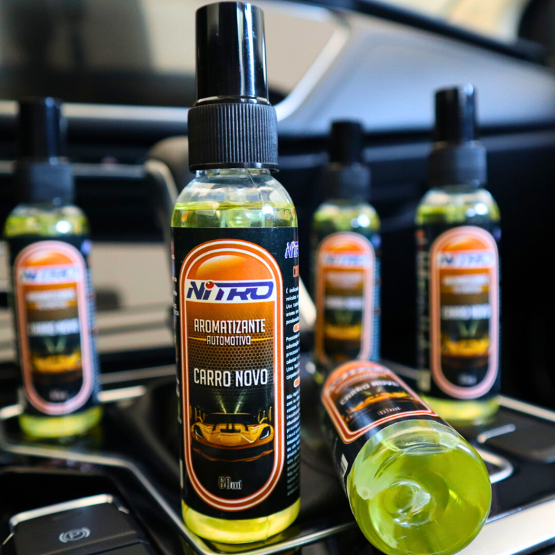 2 Ceras Cristalizadora L3D Facil Aplicação Aromatizante Automotivo Spray Essência Carro Novo