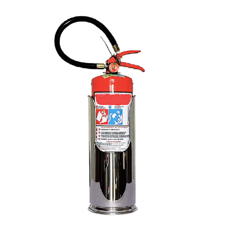 Suporte Inox de Extintor Modelo Batom