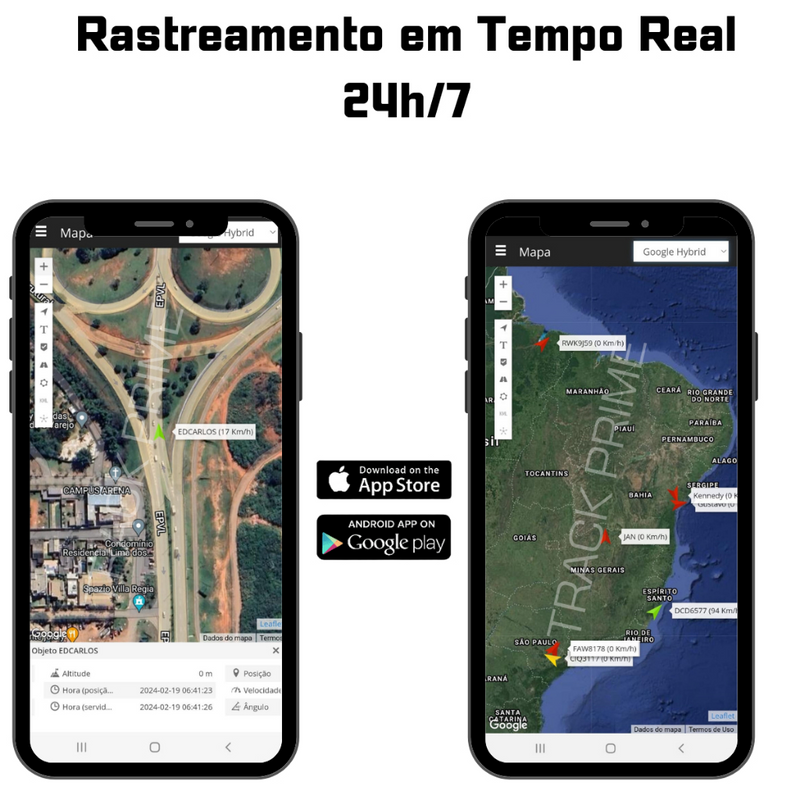 Rastreador Veicular Gps 4g + Chip M2m + Plataforma E App