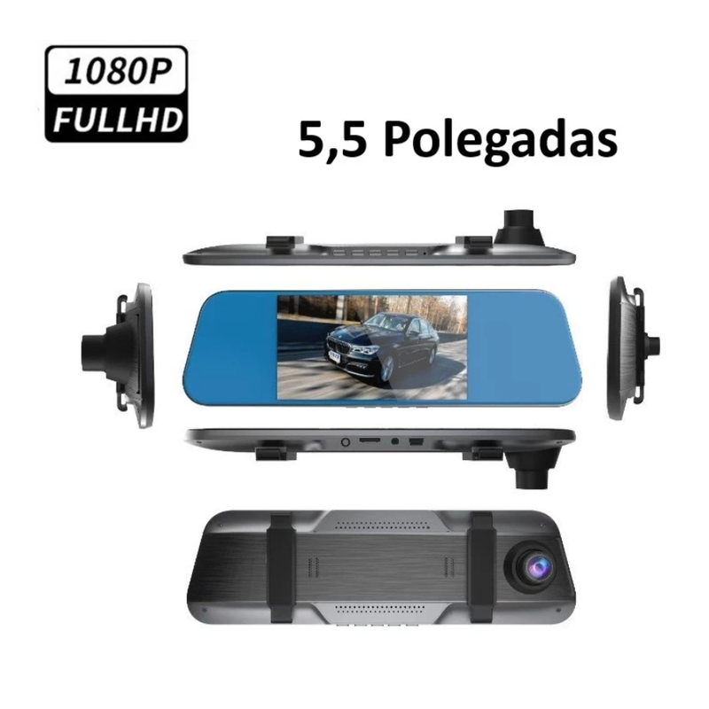 Câmera Retrovisor com Gravação