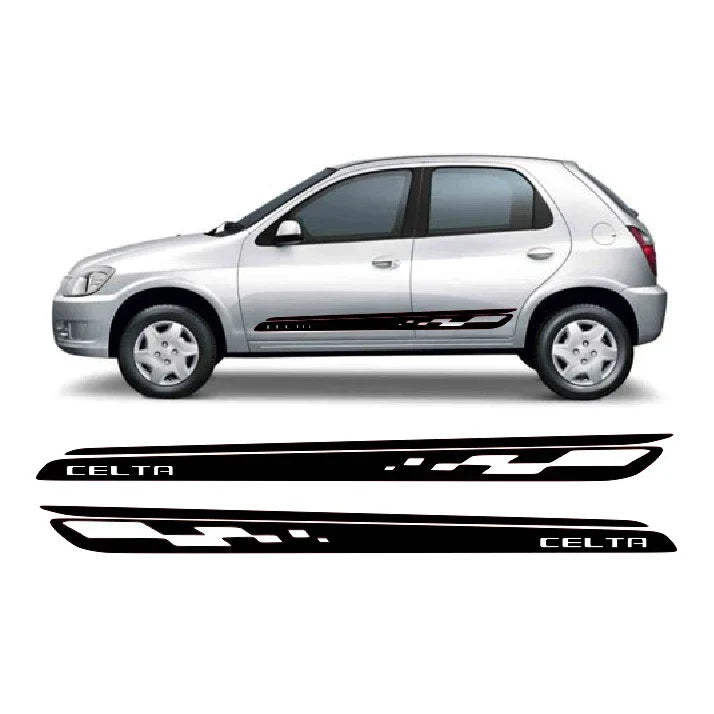 Adesivo Decorativo Para Carro Celta Faixa Lateral Escrito Celta Serve Para Celta 2 ou 4 Portas Adesivos Para Carro Esportivo Tuning