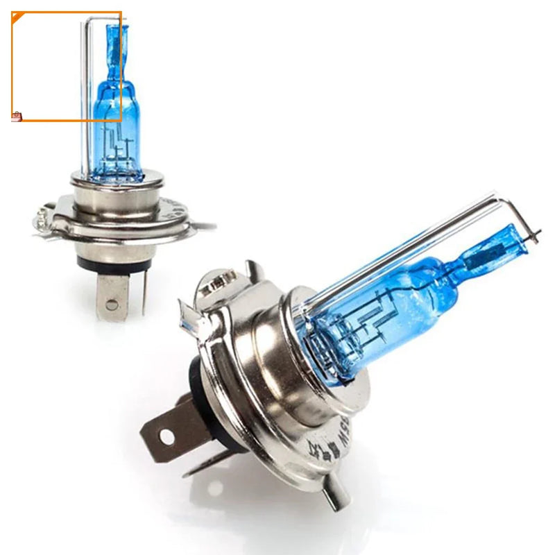 Farol Halógeno H4 Xenon Hidráulico com 3 Contatores - Super Lâmpadas Brancas