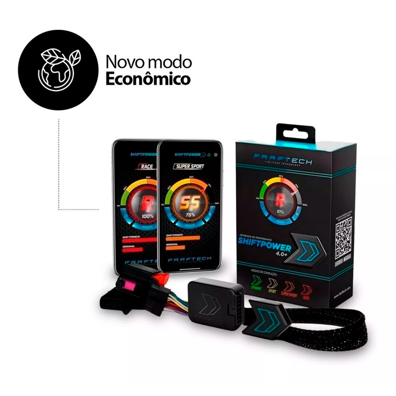 Shift Power Pedal 6.8 Modo Eco Com Bluetooth e App Última Versão Faaftech